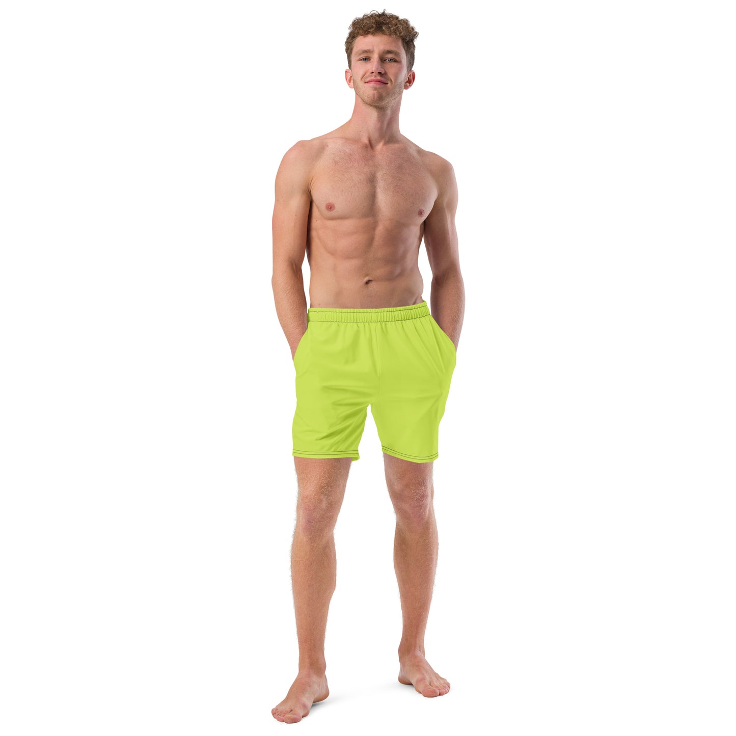 Men's Recycled Swim Trunks Vibrant Green | Eco-Friendly Summer