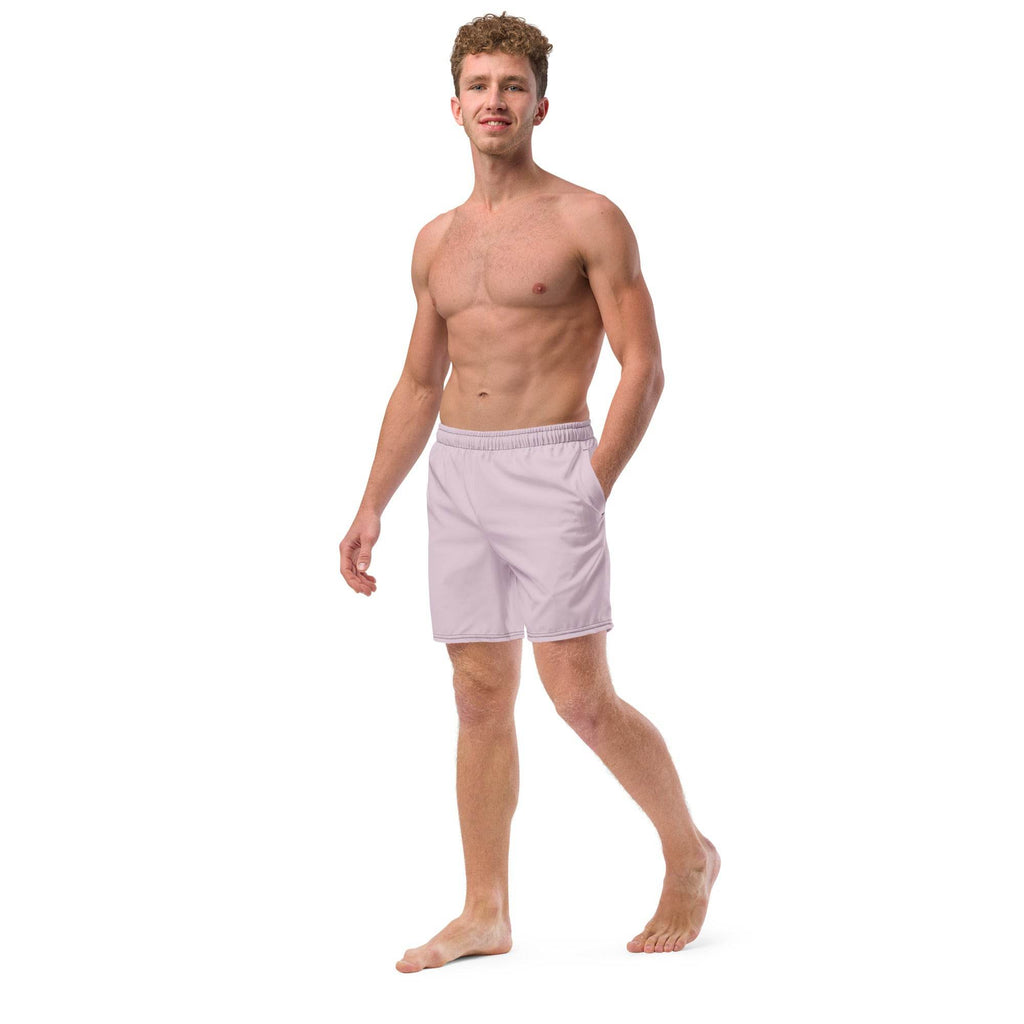 Eco-Friendly Swim Trunks in Light Purple - Sustainable Recycled Beachwear  - HOPE Athlete Apparel and Wellness