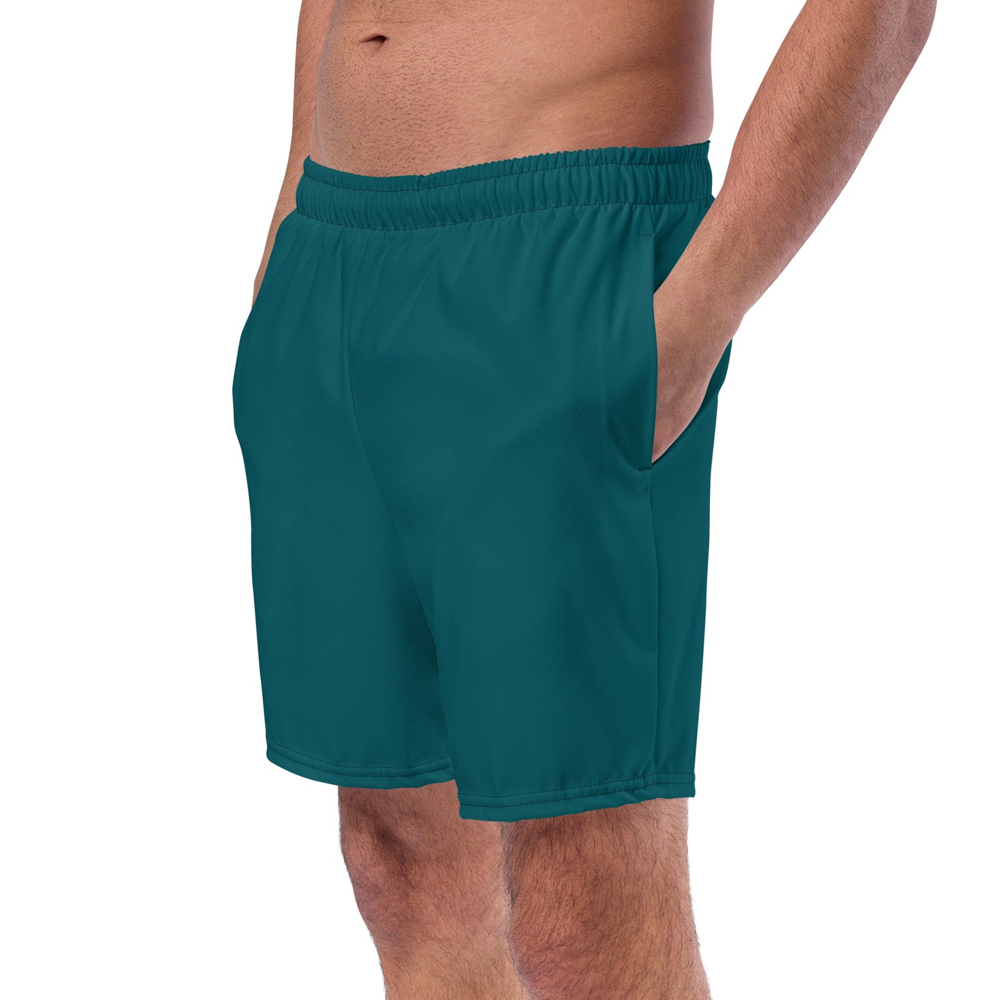 Eco-Friendly Recycled Swim Trunks Fake Green - Performance Swimwear