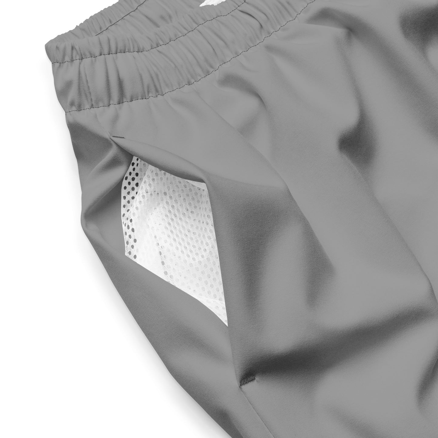 Recycled Swim Trunks Gray - Eco-Friendly Performance Swimwear
