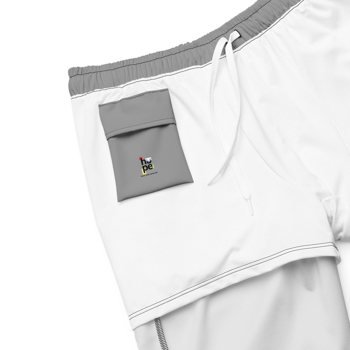Recycled Swim Trunks Gray - Eco-Friendly Performance Swimwear