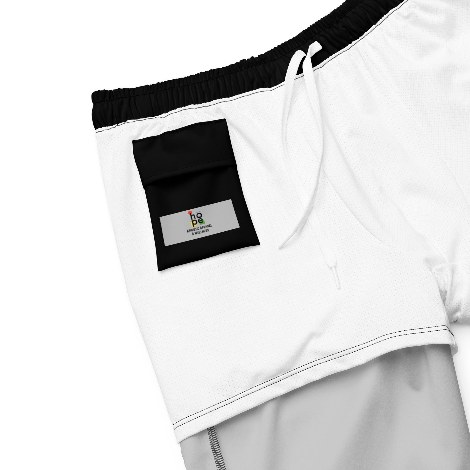 Recycled Black Men's Swim Trunks - Eco-Friendly Performance Swimwear -
