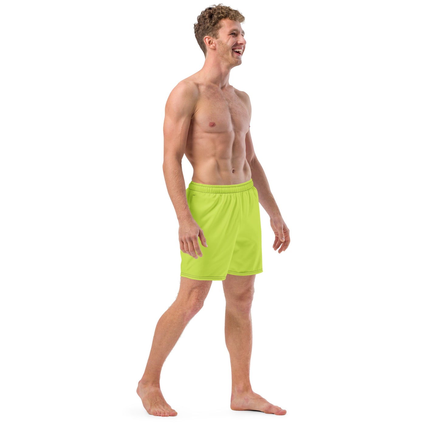 Men's Recycled Swim Trunks Vibrant Green | Eco-Friendly Summer