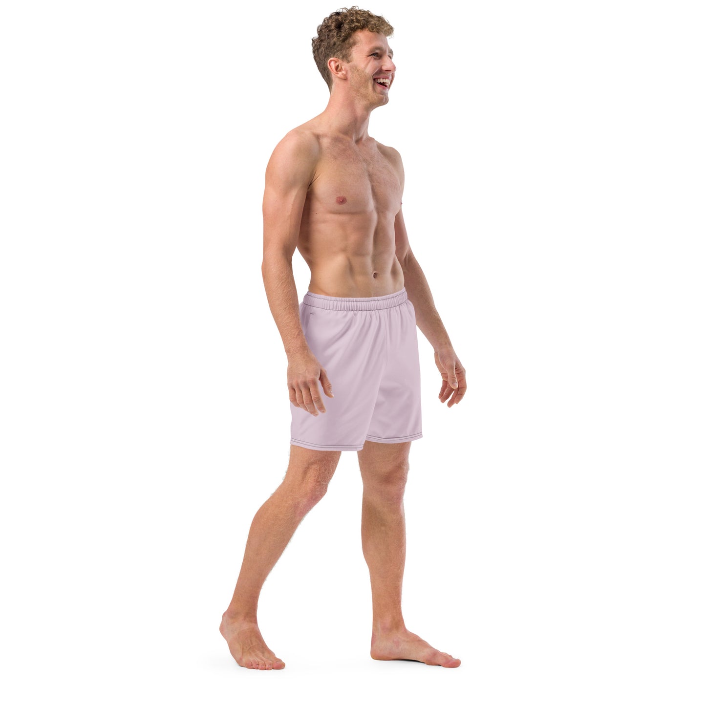 Eco-Friendly Recycled Swim Trunks Light Purple - Sustainable Beachwear