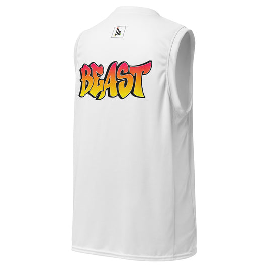 Men's Recycled Basketball Jersey - Eco-Friendly Beast Performance Wear -