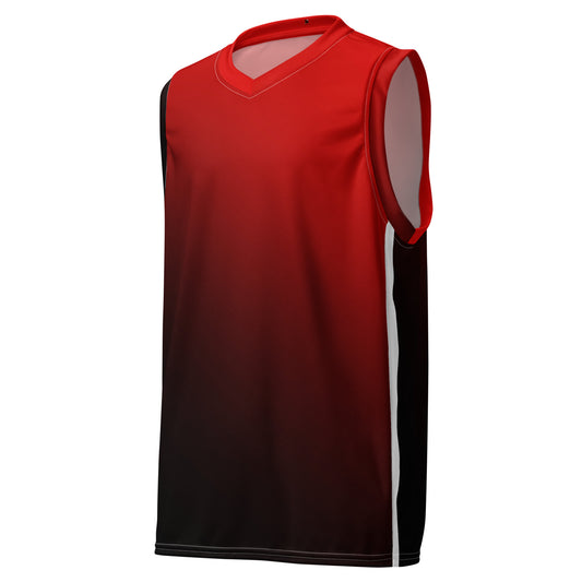 Men's Basketball Jersey Red & Black Summer Collection | Recycled Jerseys