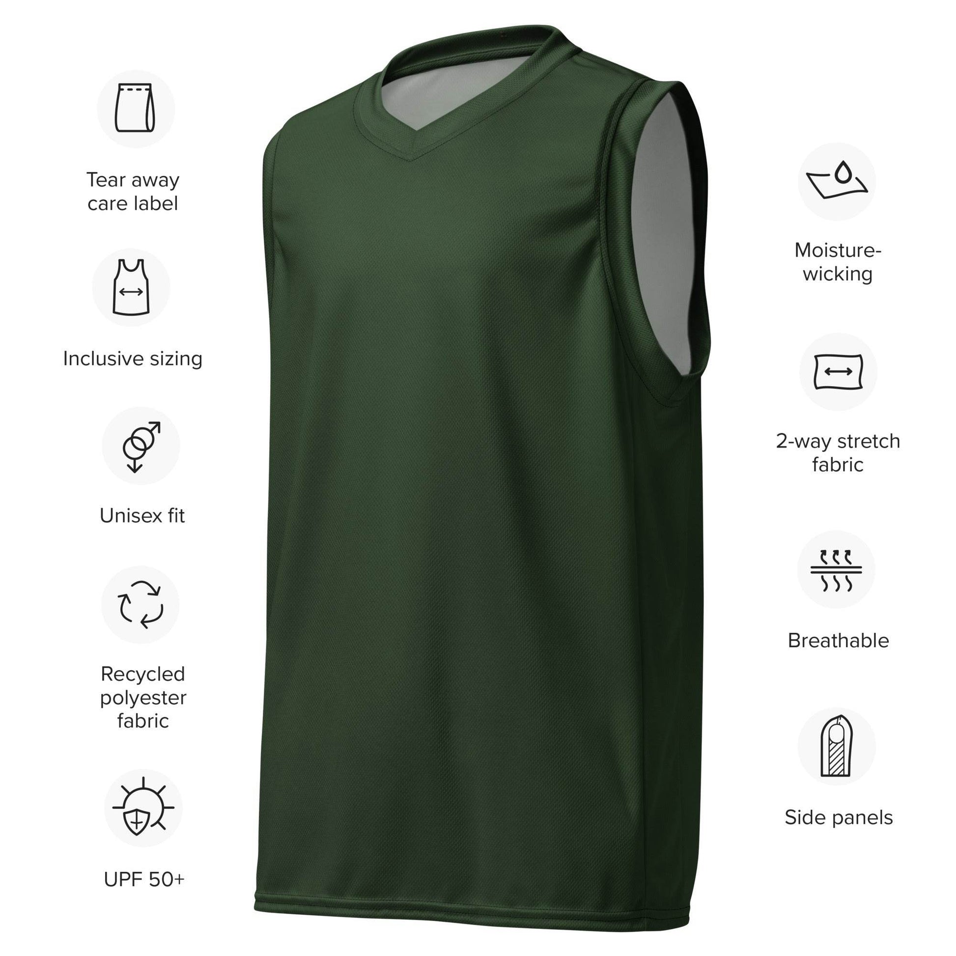 Men's Recycled Basketball Jersey - Eco-Friendly Jersey for Sustainable Sportswear -