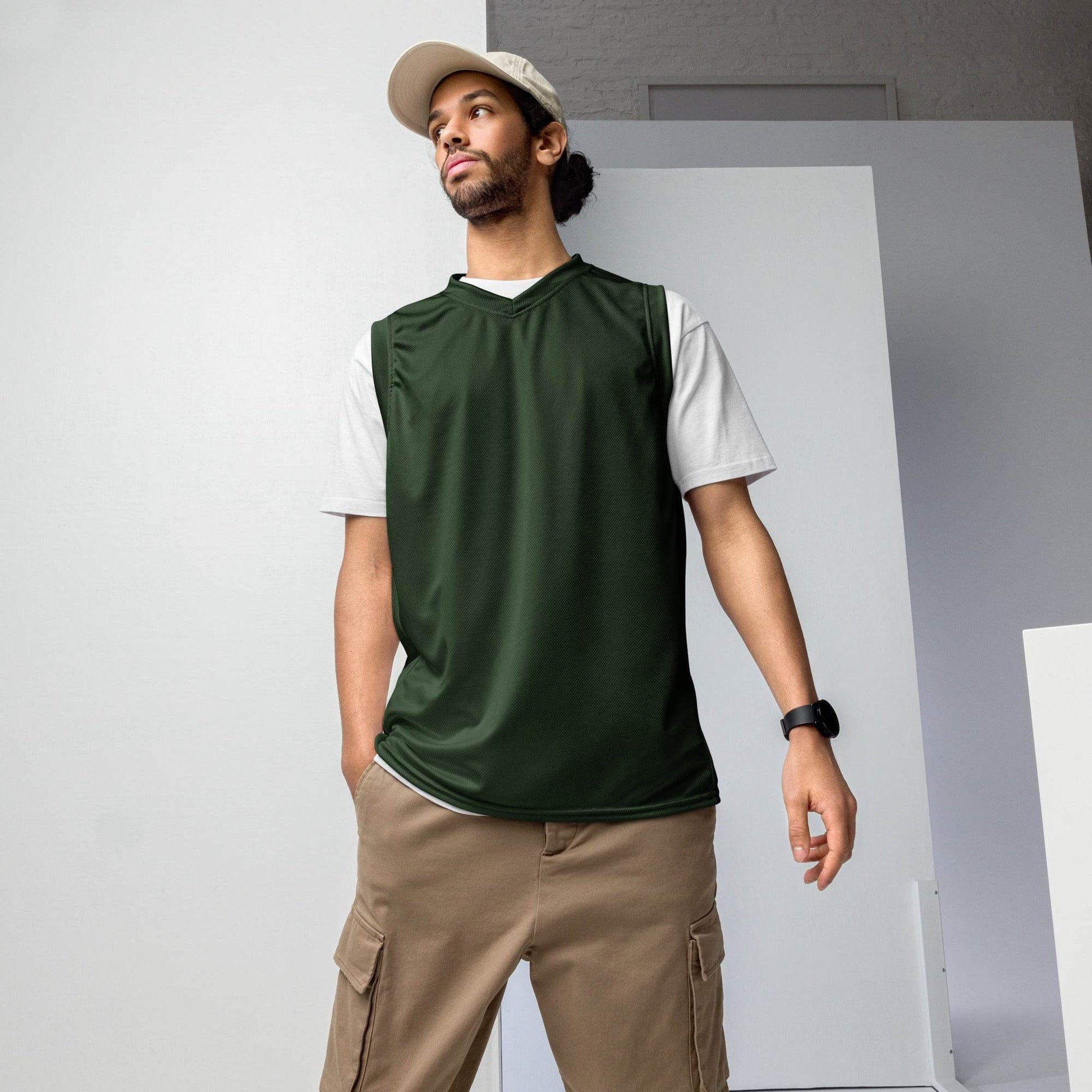 Men's Recycled Basketball Jersey - Eco-Friendly Jersey for Sustainable Sportswear -