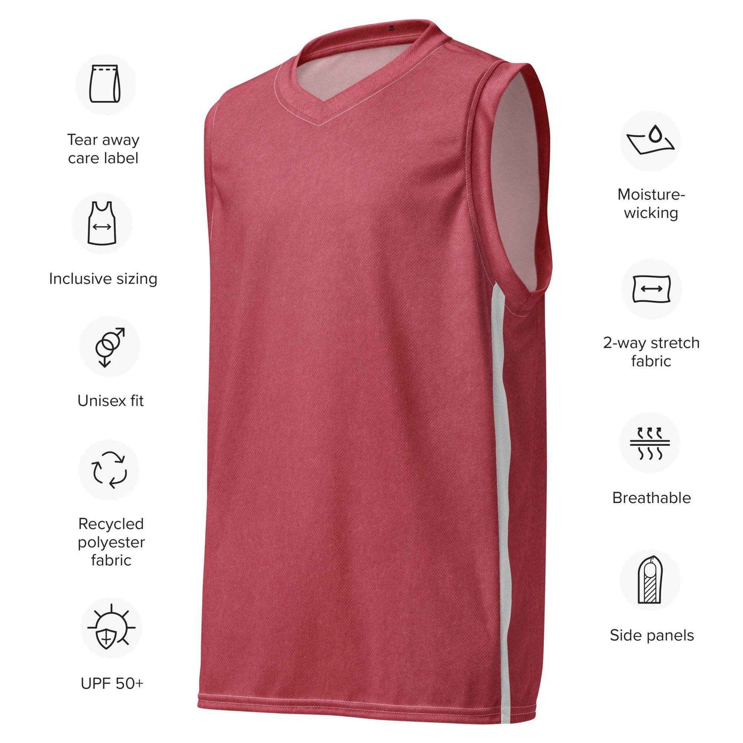 Men's Recycled Basketball Jersey - Sustainable Style for Active Players -