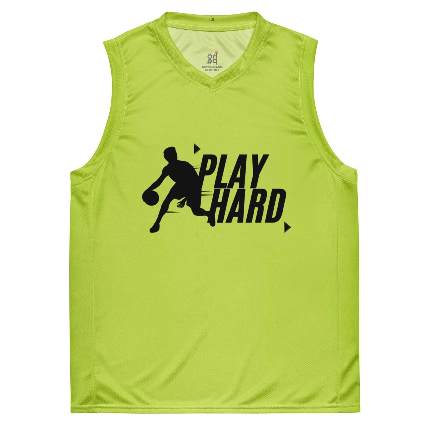 Men's Recycled Basketball Jersey- Play Hard -