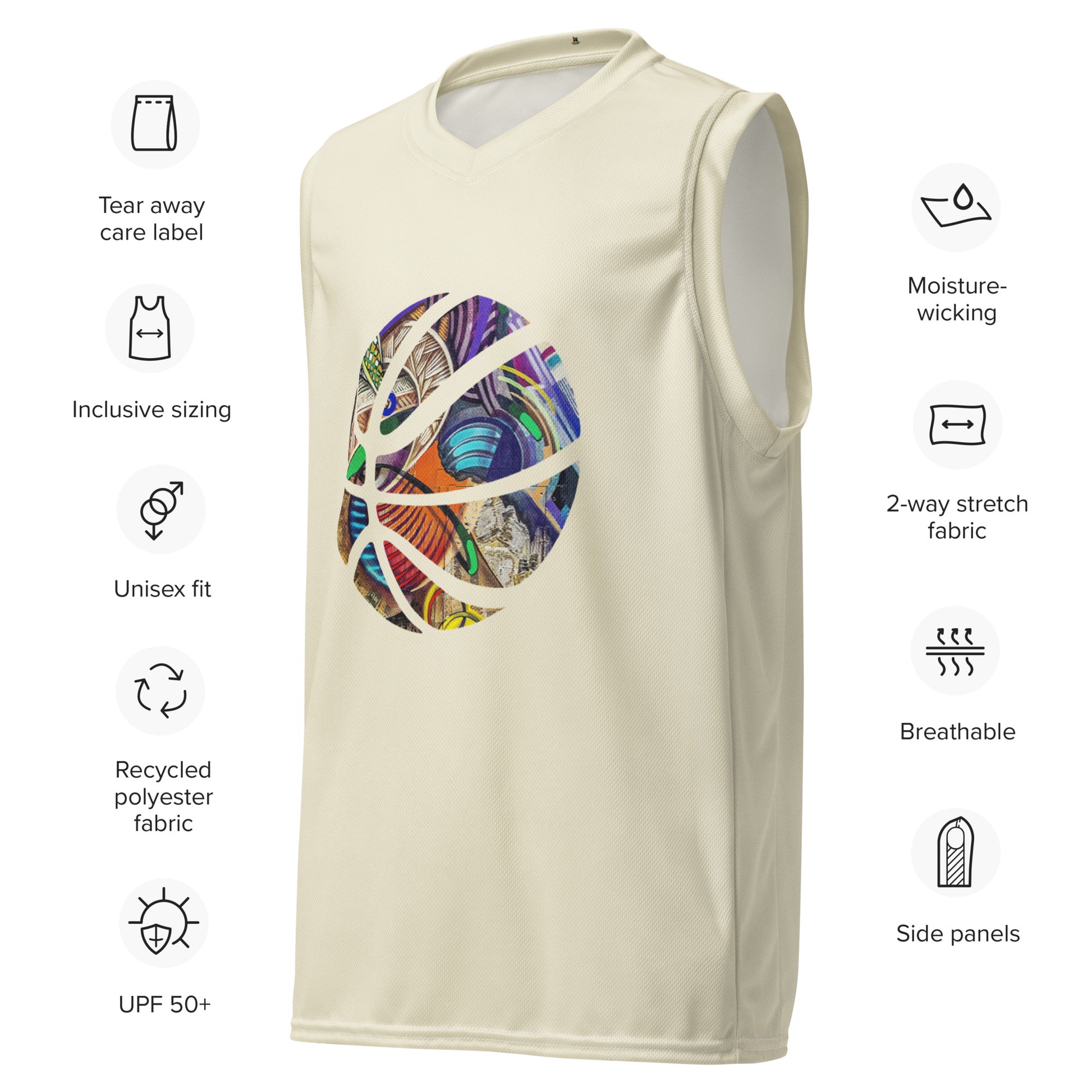 Men's Recycled Basketball Jersey - Sustainable Ambition for Performance and Style -