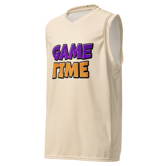 Men's Recycled Basketball Jersey - Game Time for Eco-Friendly Athletes -