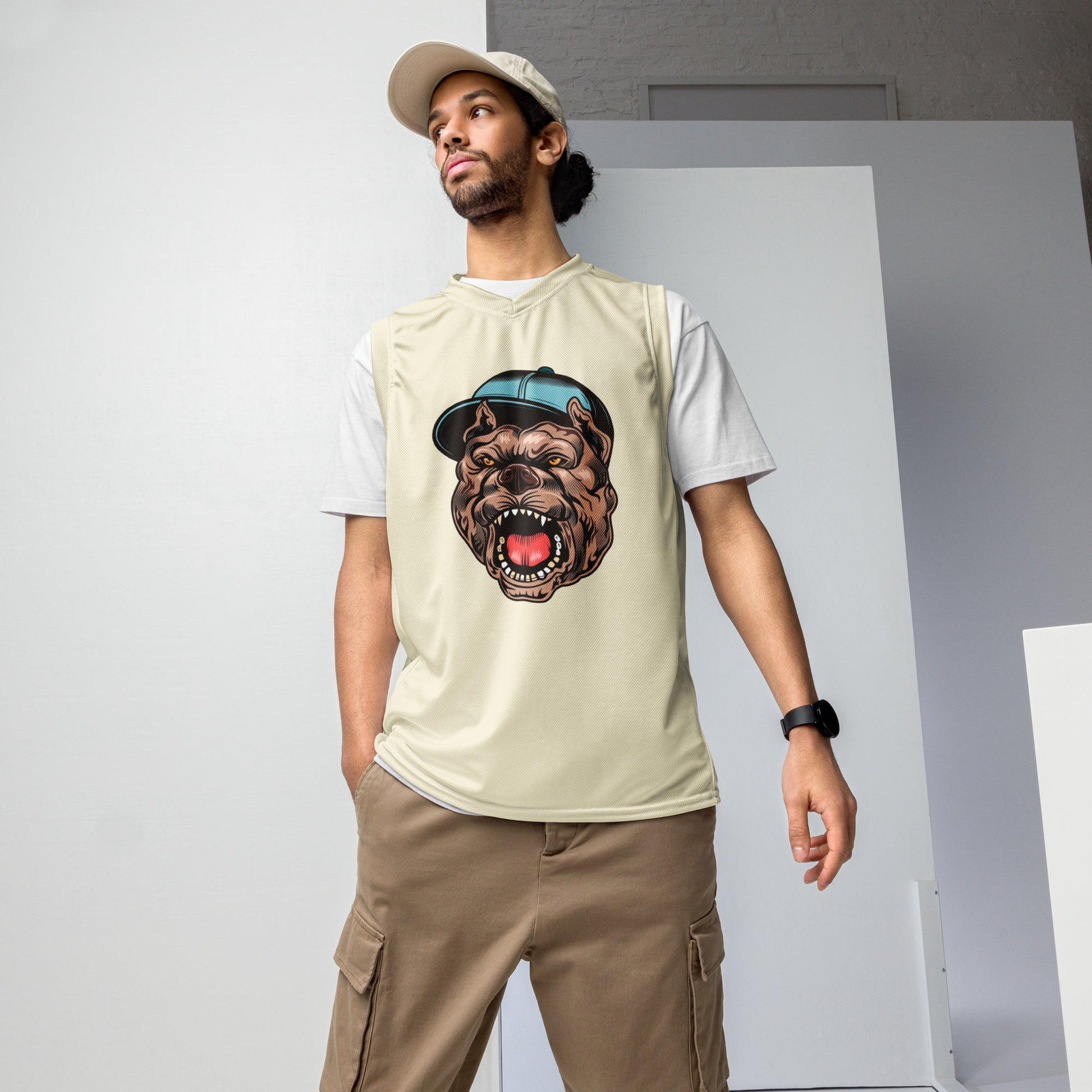 Men's Recycled Basketball Jersey - Build Different for Sustainable Style -