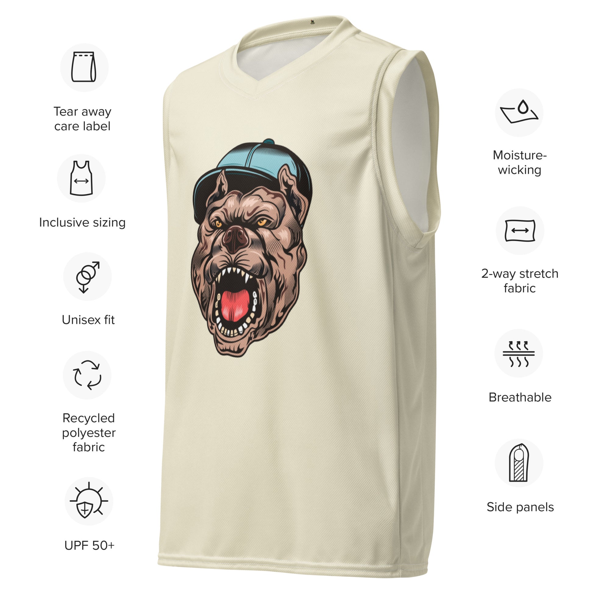 Men's Recycled Basketball Jersey - Build Different for Sustainable Style -