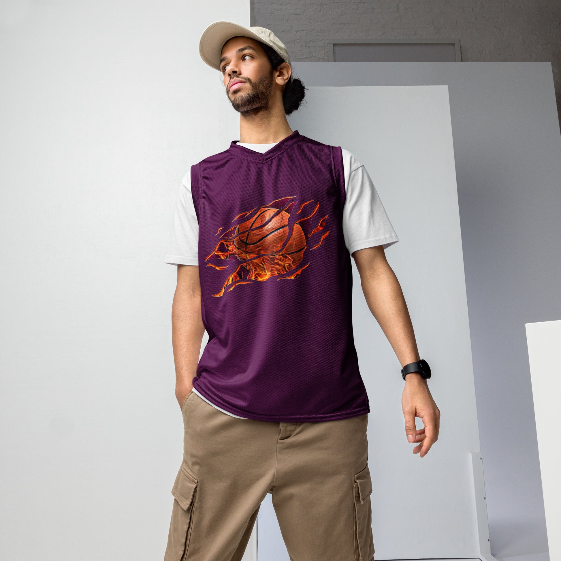 Men's Recycled Basketball Jersey - Performance and Sustainability Combined -