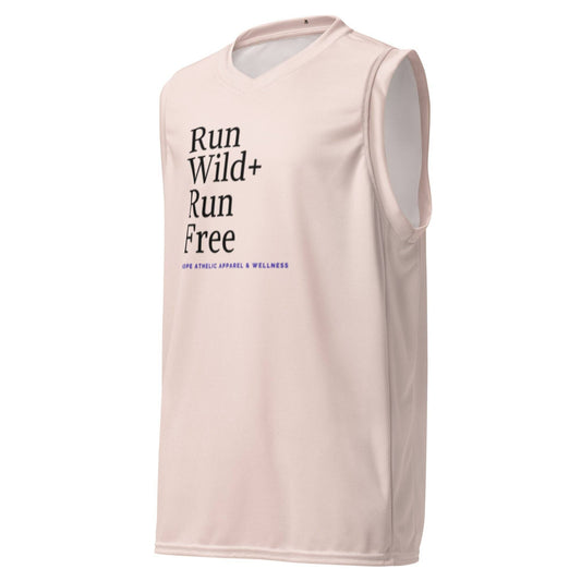 Men's Recycled Basketball Jersey - Run Wild, Embrace Freedom -