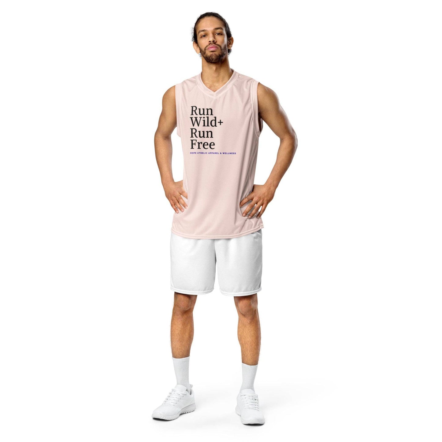Men's Recycled Basketball Jersey - Run Wild, Embrace Freedom -