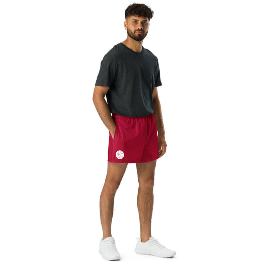 Men's Red Basketball Shorts | Moisture-Wicking Performance