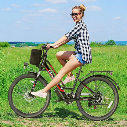 Electric Bike for Adults - 48V Electric Bicycle, 19.8Mph Cruiser Ebike -