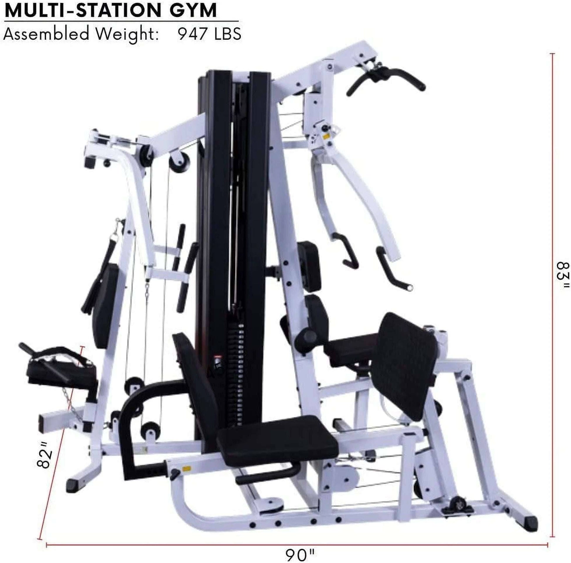 Multi-Station Home Gym for Light Commercial and Home Use -