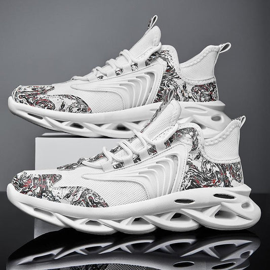Breathable Graffiti Mesh Sneakers for Sports & Running | Lightweight & Stylish