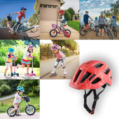 Kids Bike Helmet for Ages 1-8 Years, Adjustable Toddler Boys and Girls Helmets, Lightweight Child Infant Bicycle Cycling -