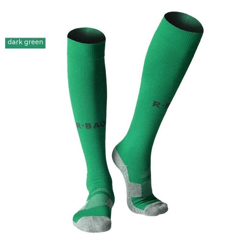 Towel Bottom Long Soccer Socks – Ankle Support & Calf Protection - HOPE Athlete Apparel & Wellness 