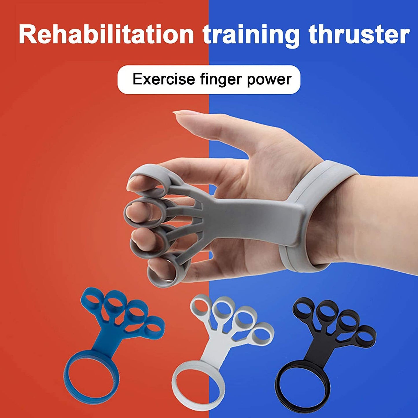 Silicone Grip Trainer - Finger Exercise Stretcher for Arthritis Relief