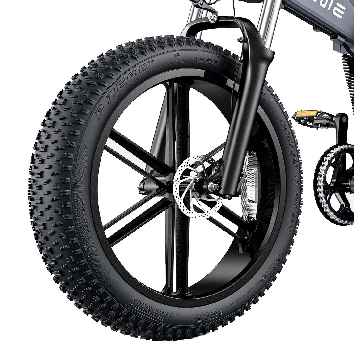 Folding Electric Bike X26 with 19.2Ah and 7.5Ah Dual Batteries, 1000W, 20*4.0 Inch Fat Tires, 120-150Km Mileage for Mountain and Snowfield -