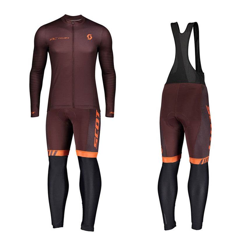 Long-sleeved Bib Cycling Jersey Suit Summer Road Bike Cycling Jacket Men's Breathable