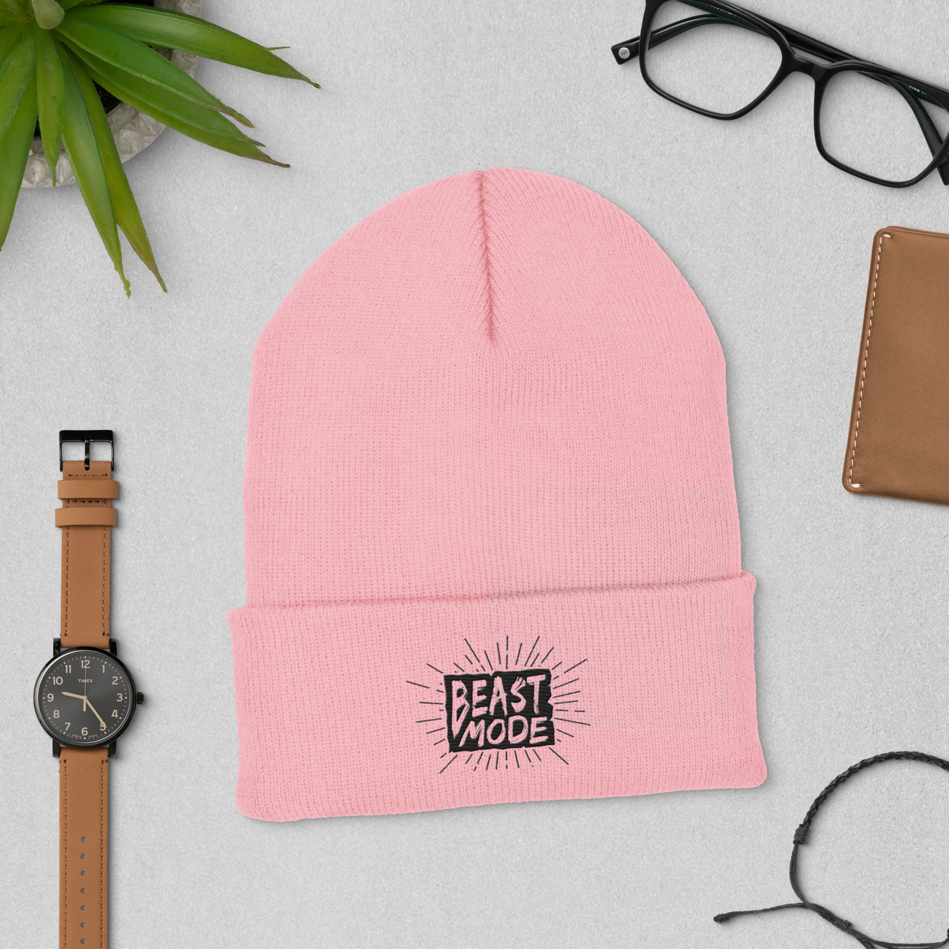 Unisex Cuffed Beanie- Beast Mode -