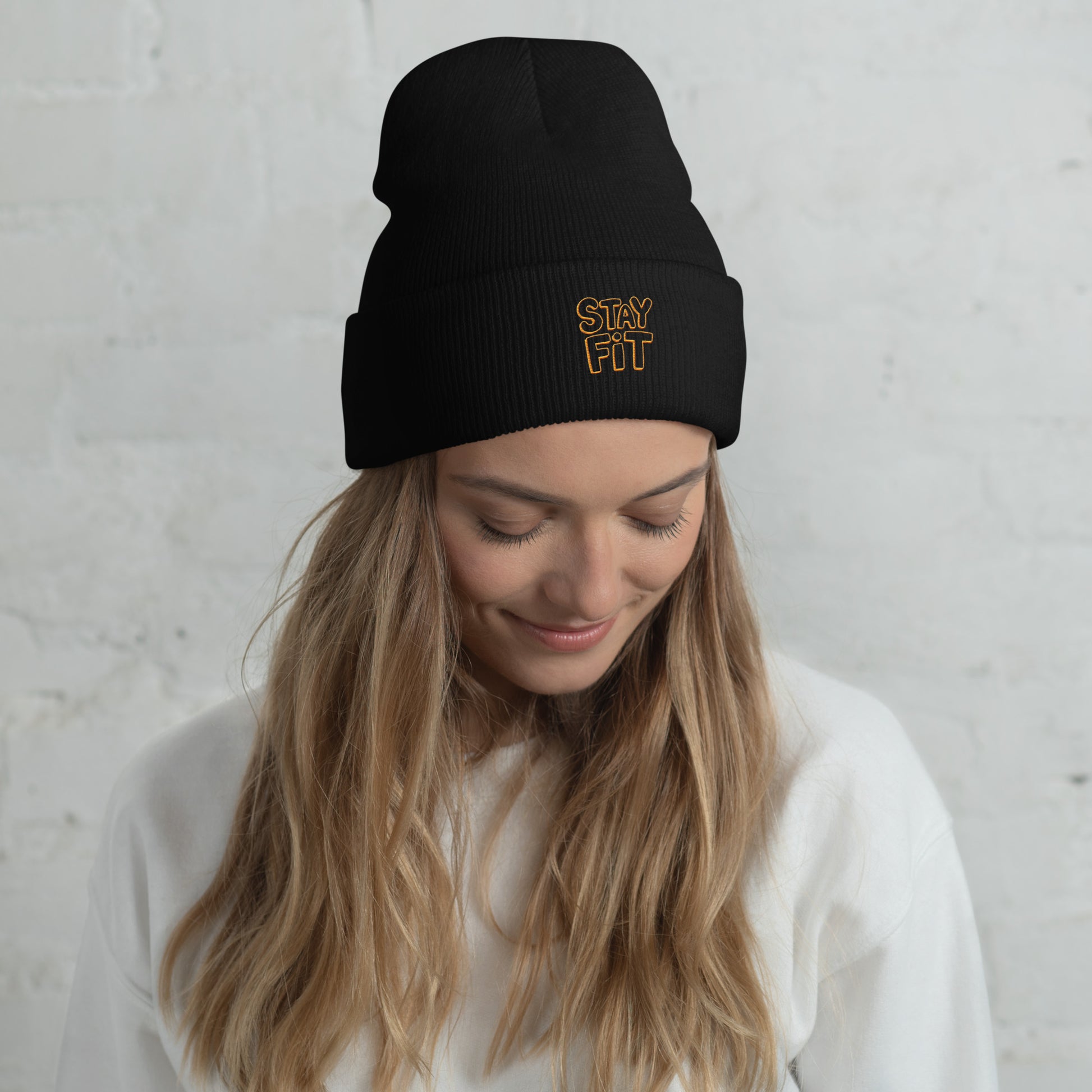 Unisex Cuffed Beanie- Stay Fit -