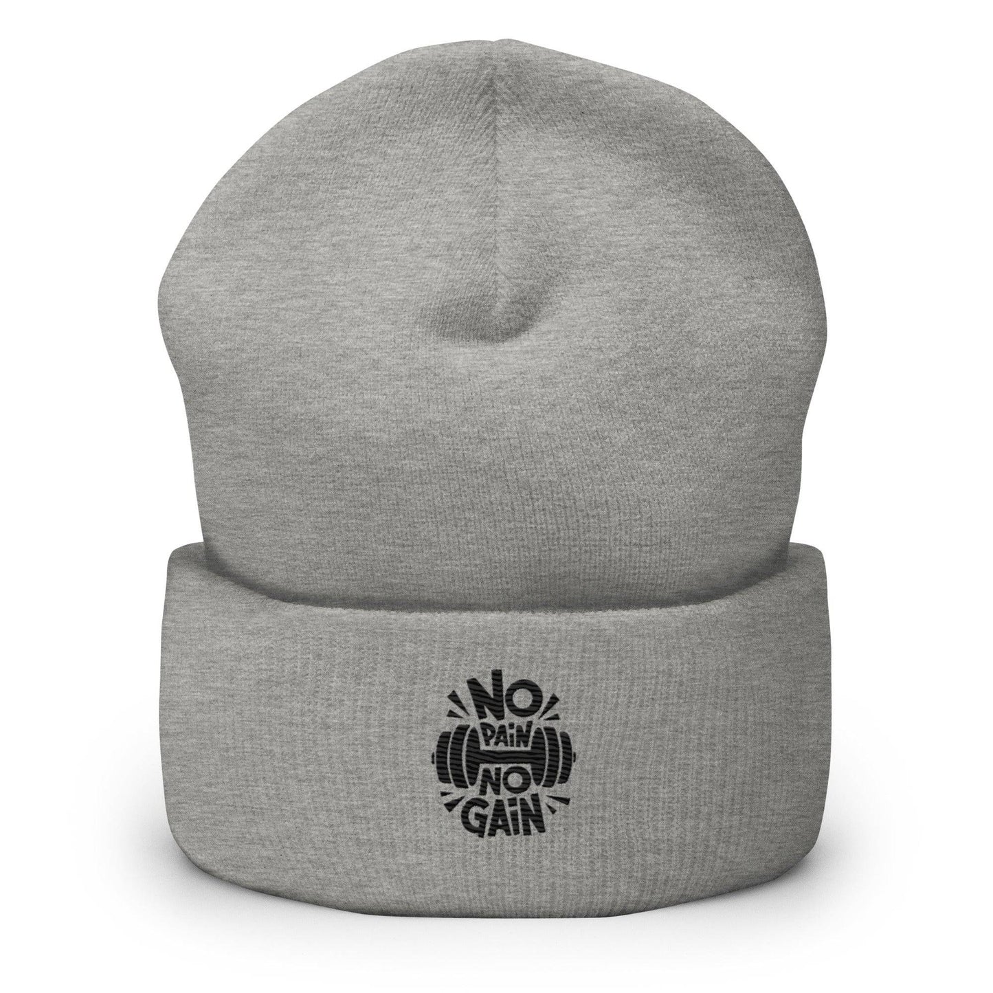 Unisex Cuffed Beanie- No Pain No Gain -