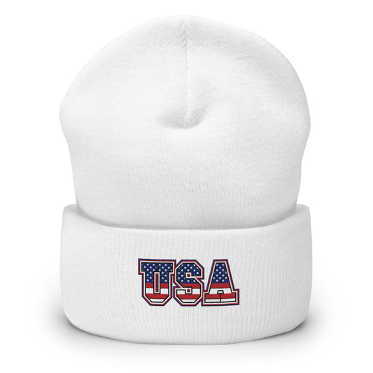 Unisex Cuffed Beanie- USA -