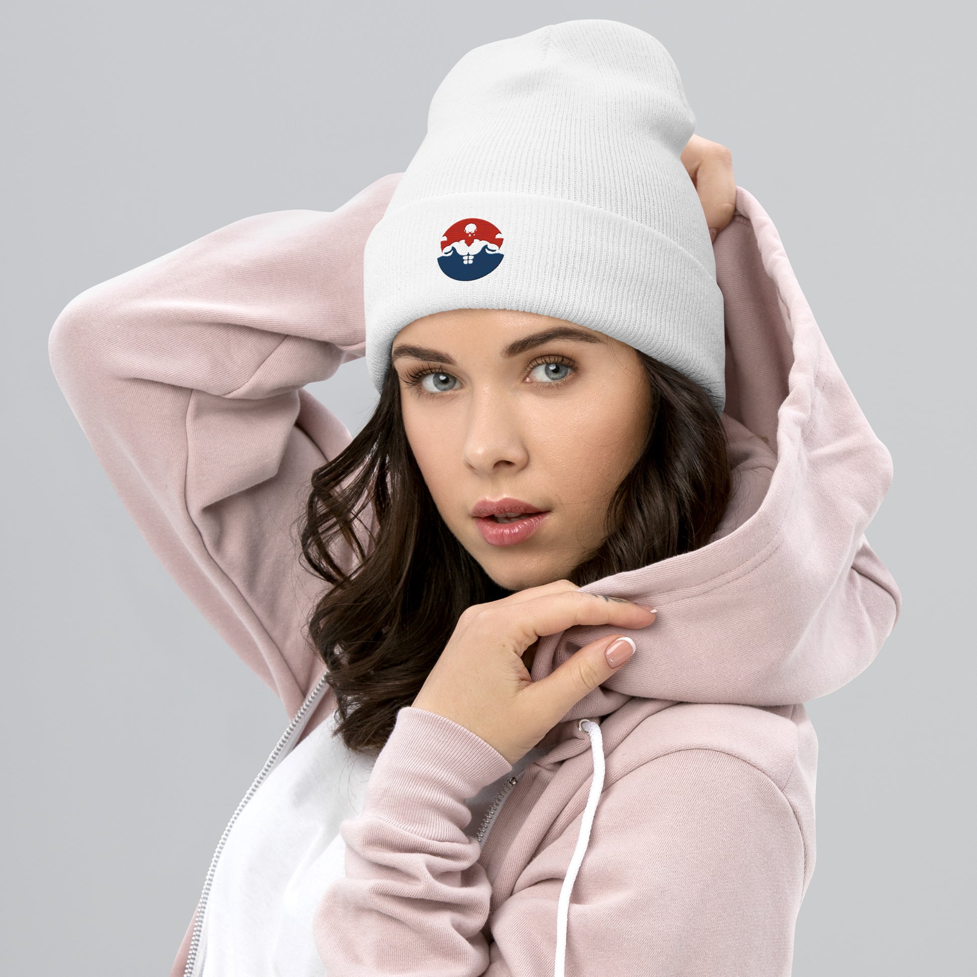 Unisex Cuffed Beanie- Weightlifting -