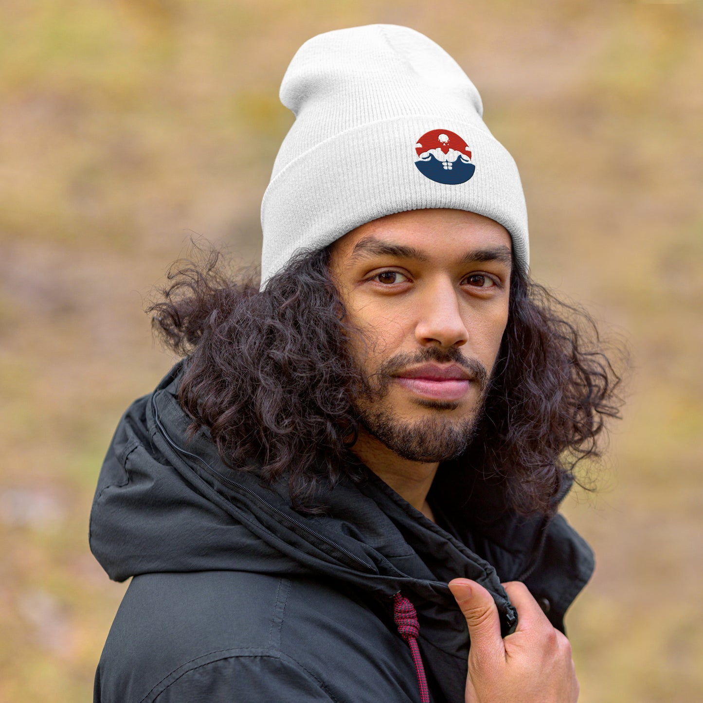 Unisex Cuffed Beanie- Weightlifting -