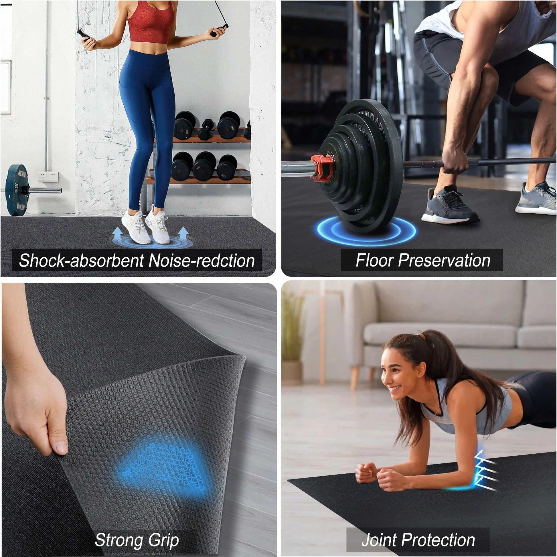 Gym Mat 12x6 for Ultimate Comfort and Stability -