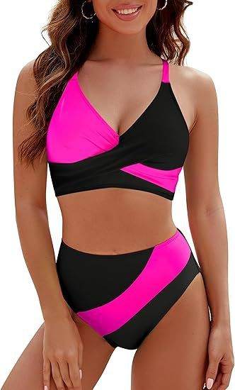 Split Suit Color Matching Lace Bikini