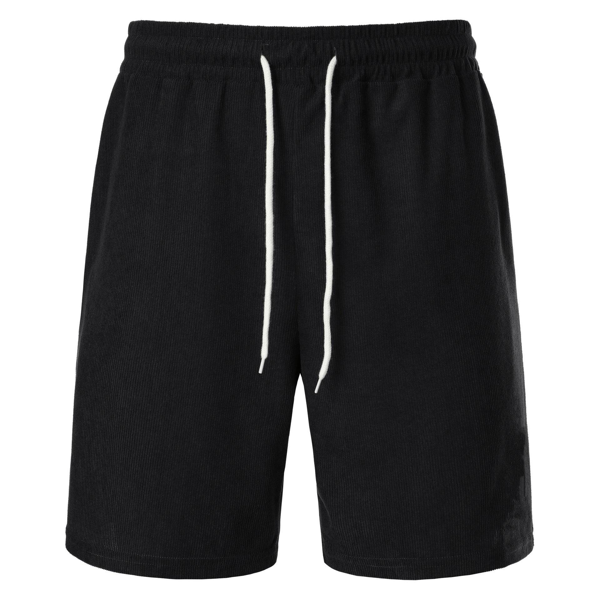 Pure Color Tied Sports Pants Corduroy Simple - HOPE Athlete Apparel & Wellness 