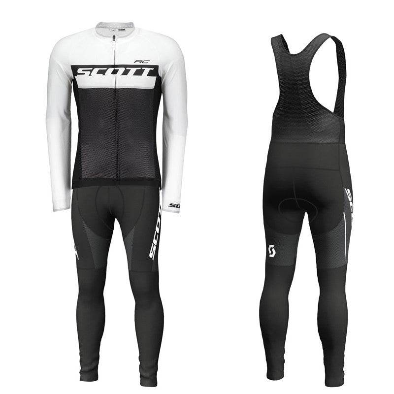 Long-sleeved Bib Cycling Jersey Suit Summer Road Bike Cycling Jacket Men's Breathable