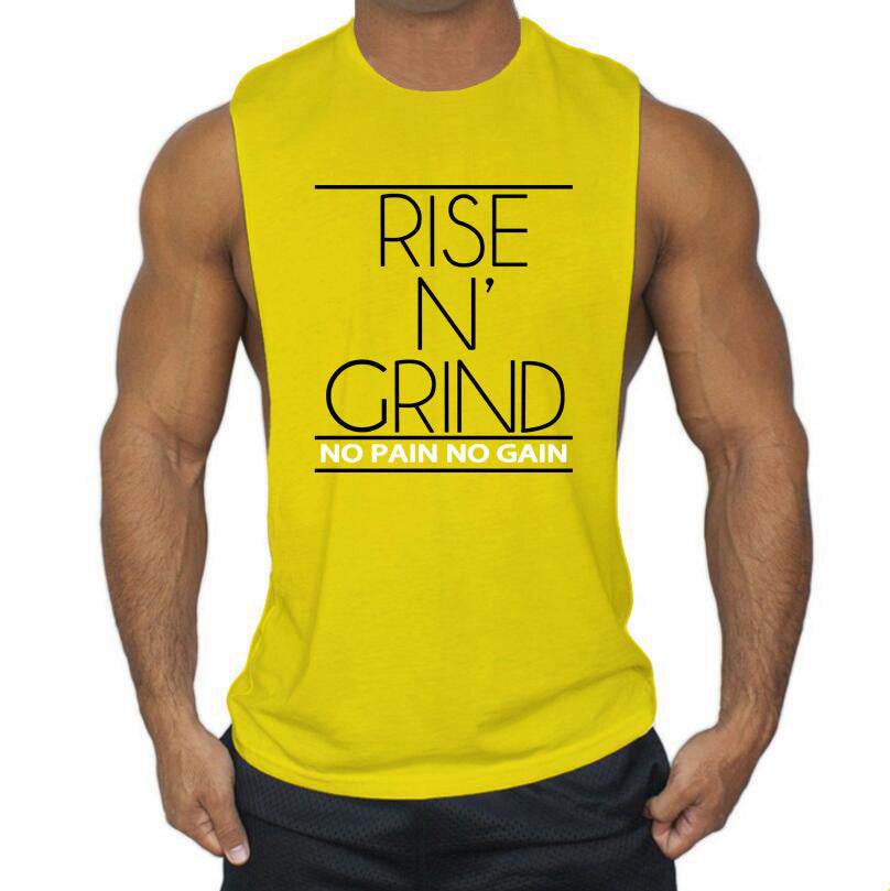 Men's Printed Sports Vest - Round Neck Bodybuilding Fitness Tee - HOPE Athlete Apparel and Wellness