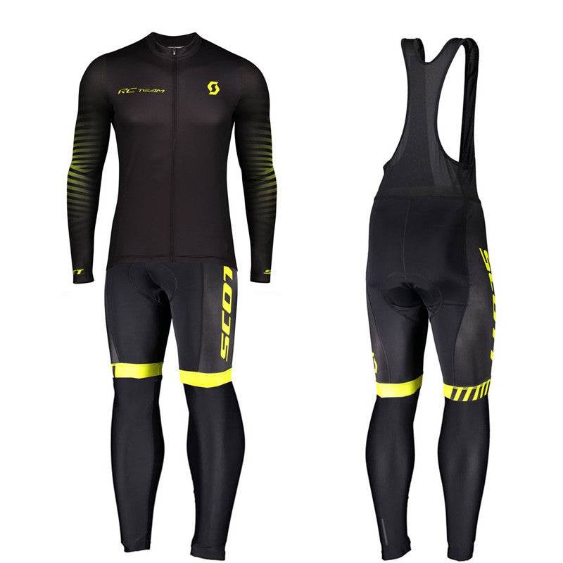 Long-sleeved Bib Cycling Jersey Suit Summer Road Bike Cycling Jacket Men's Breathable