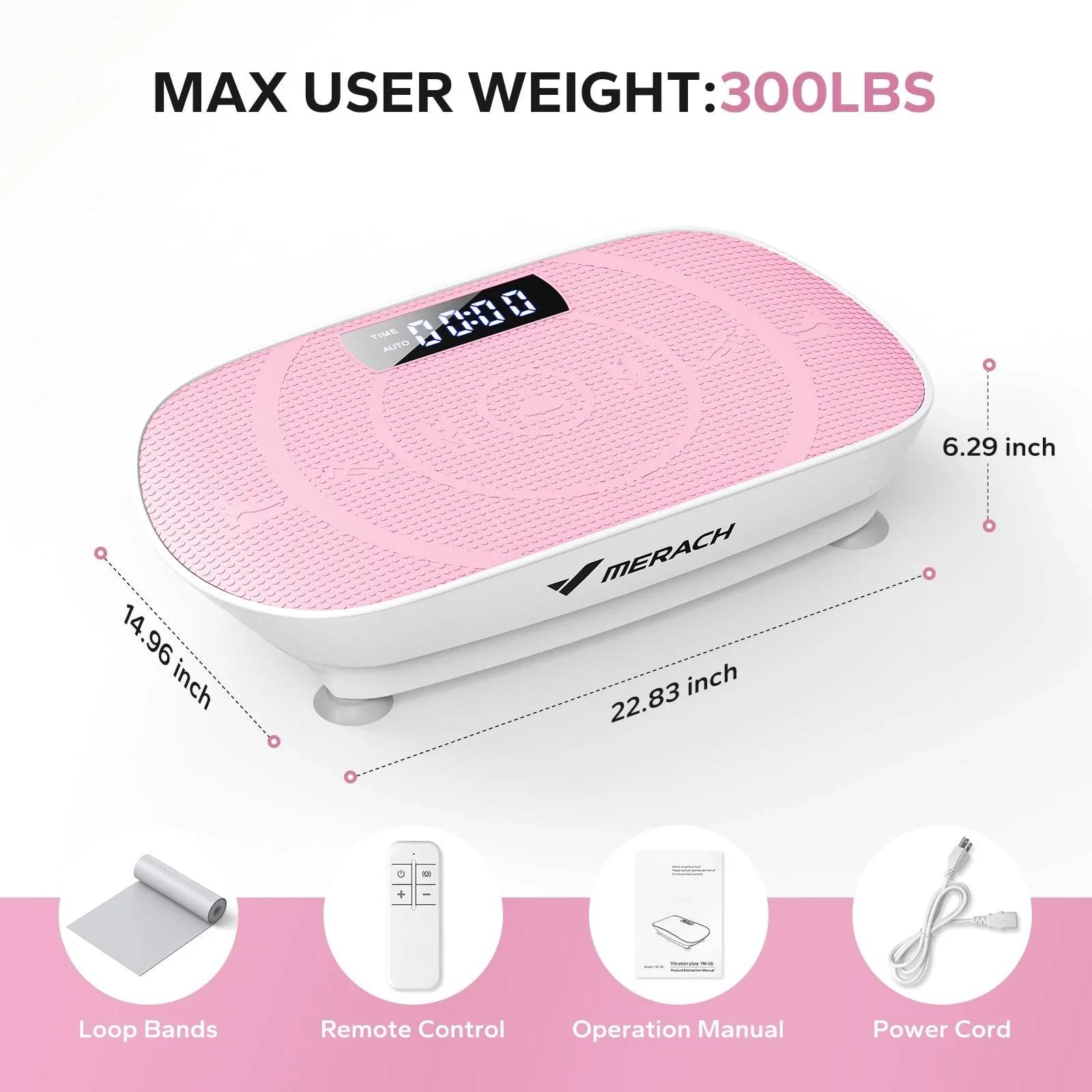 Vibrating Muscle Toner Machine with 300Lbs Capacity for Effective Toning -