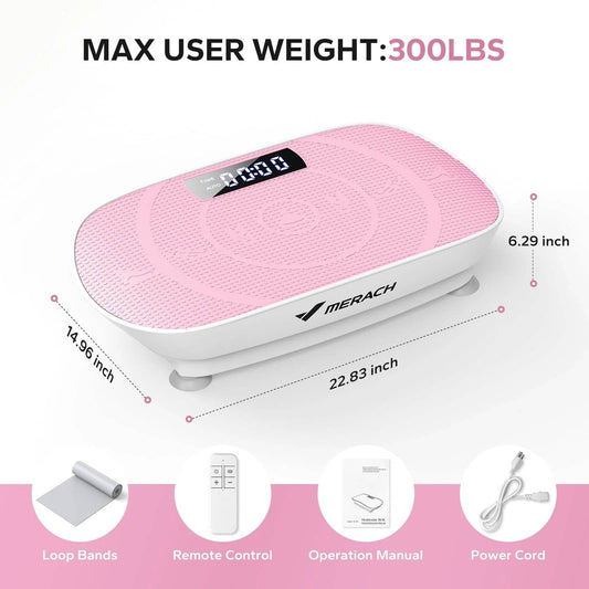 Vibrating Muscle Toner Machine with 300Lbs Capacity for Effective Toning -