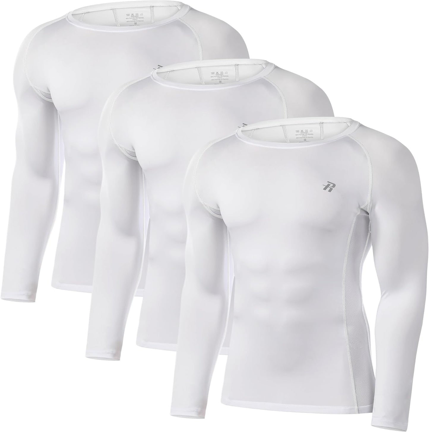 Compression Shirts for Men Long Sleeve Cool Dry Athletic Workout Tee Shirts Fishing Sun Shirts Sports Thermal Tights