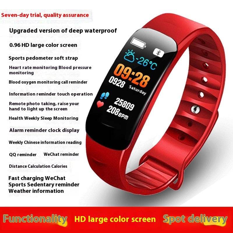 C1 Blood Pressure Heart Rate Waterproof Smart Watch - HOPE Athlete Apparel & Wellness 