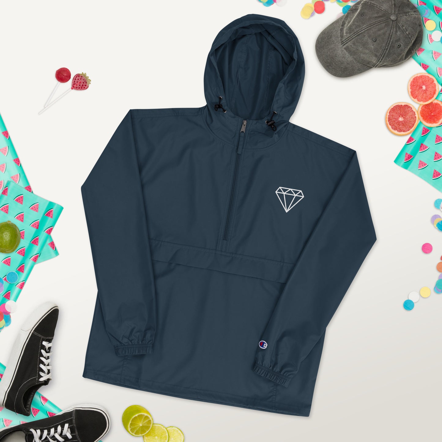 Men's Champion Jacket Dimond- Lightweight, Water-Resistant, & Packable