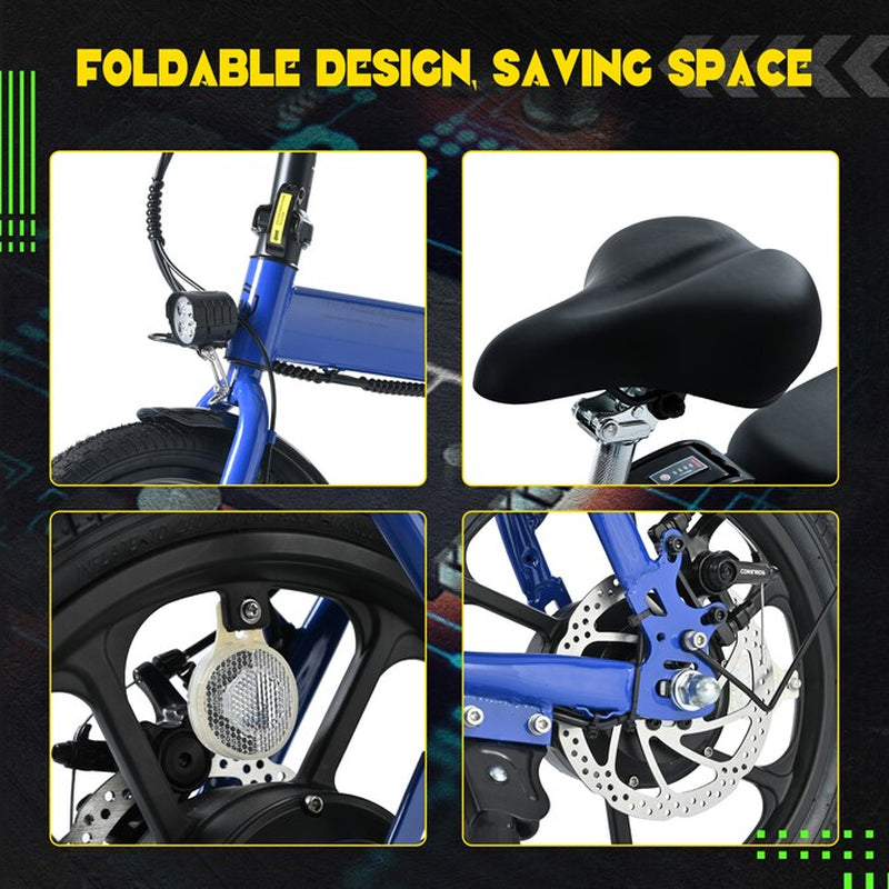 16-In Adult Unisex E-Bike