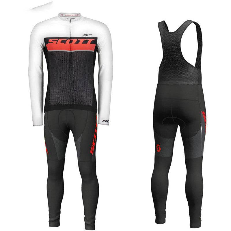 Long-sleeved Bib Cycling Jersey Suit Summer Road Bike Cycling Jacket Men's Breathable