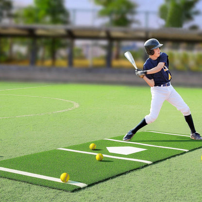 Baseball Batting Mat - Versatile Indoor/Outdoor Softball Hitting Training Aid -